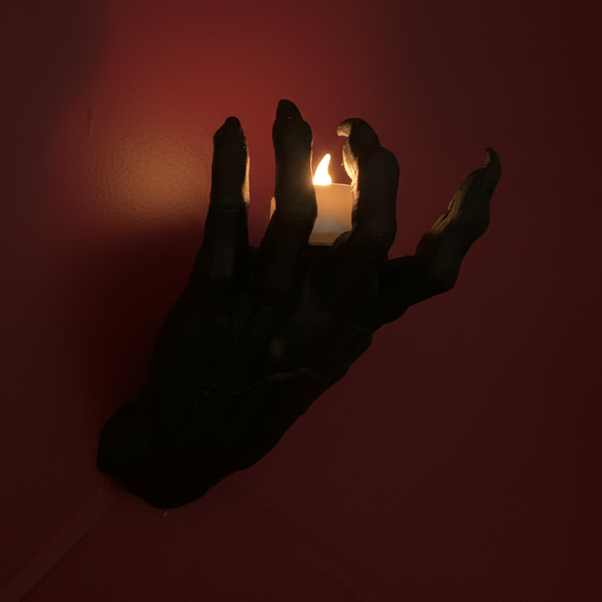 Décoration Murale en forme de Main - Support bougies - Accroché aux murs - Dark Fantasy - Hoonrise