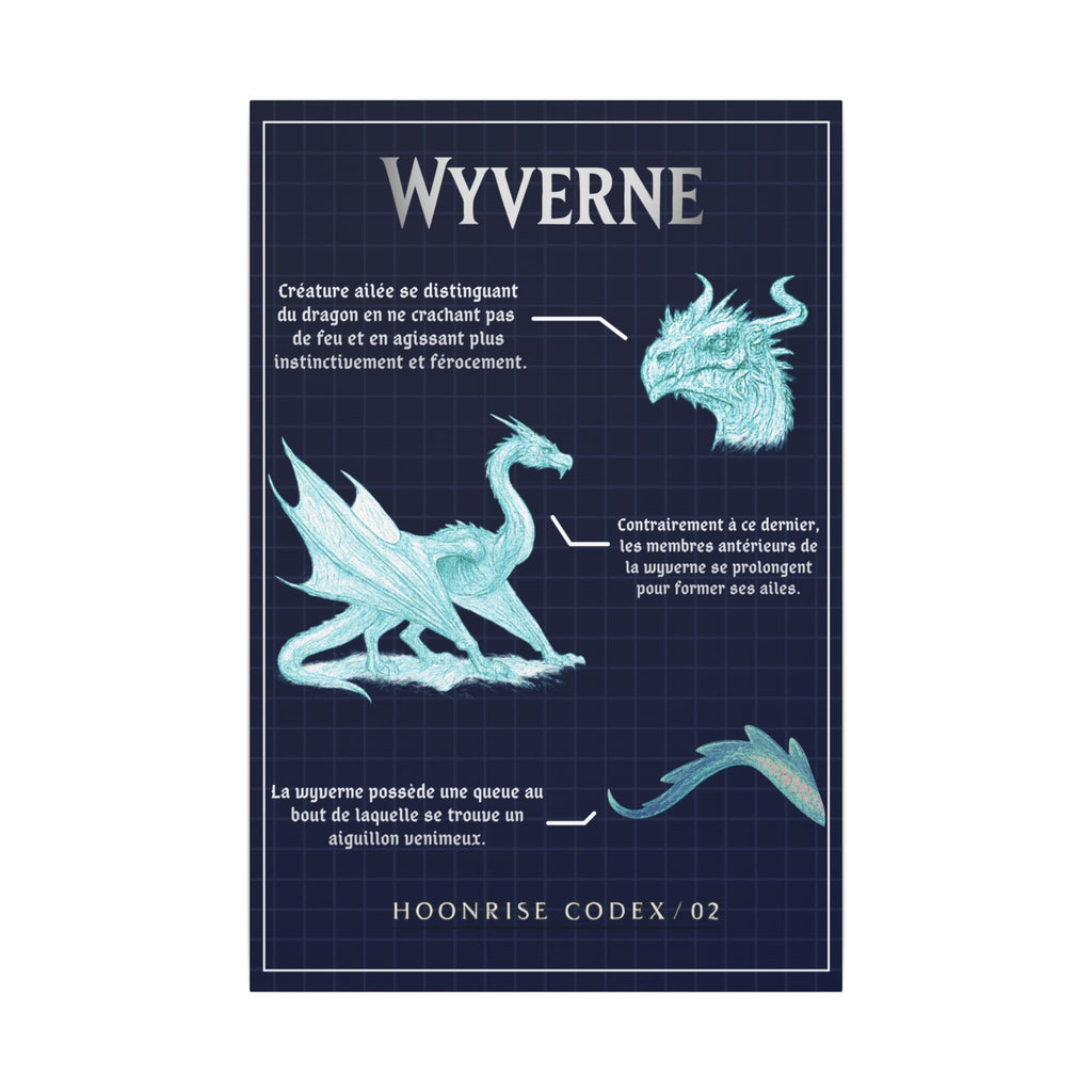 Toile Wyverne - Tableau Décoratif Fantasy - Hoonrise