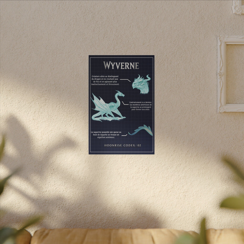 Toile Wyverne - Tableau Décoratif Fantasy - Hoonrise