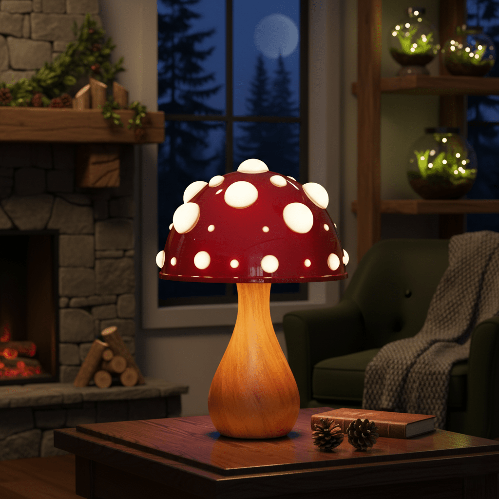 Lampe Champignon Géant - Lampe LED décorative de Chevet Fantasy - Hoonrise