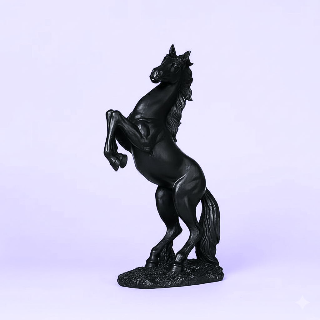 Sculpture Cheval Cabré – Figurine Décorative Fantasy - Animaux nature - Hoonrise